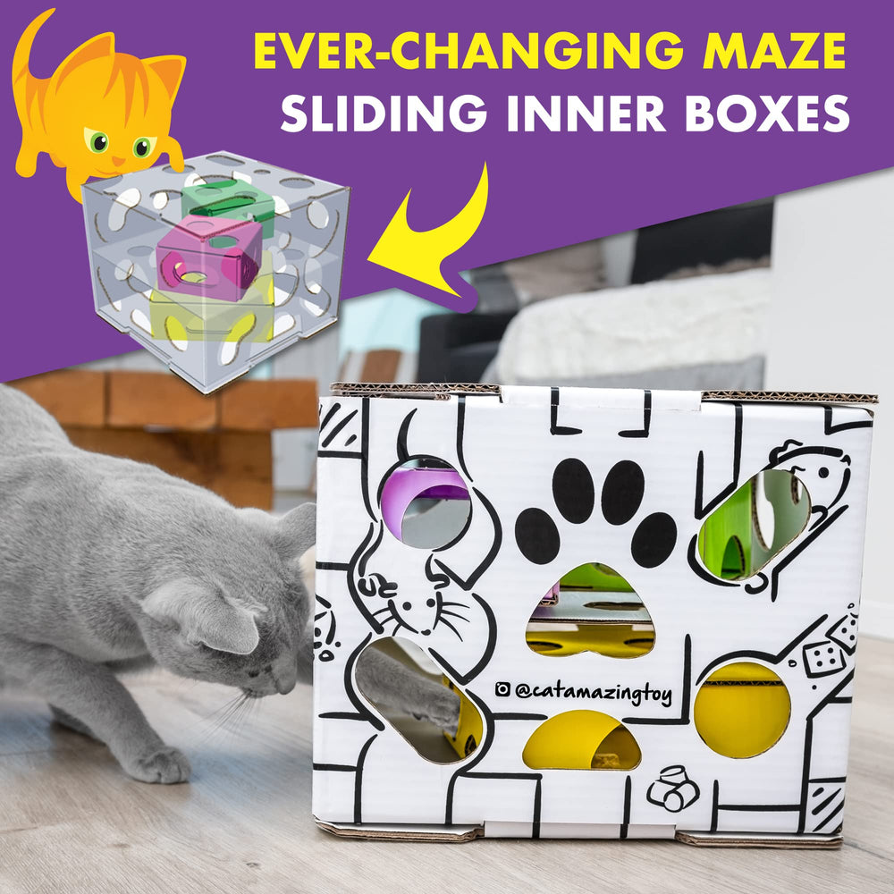 Cat Amazing Sliders bonding play with your cat during interactive puzzle time.