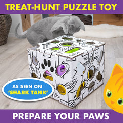 Cat Amazing Sliders treat puzzle box for exploring rewards and puzzles.