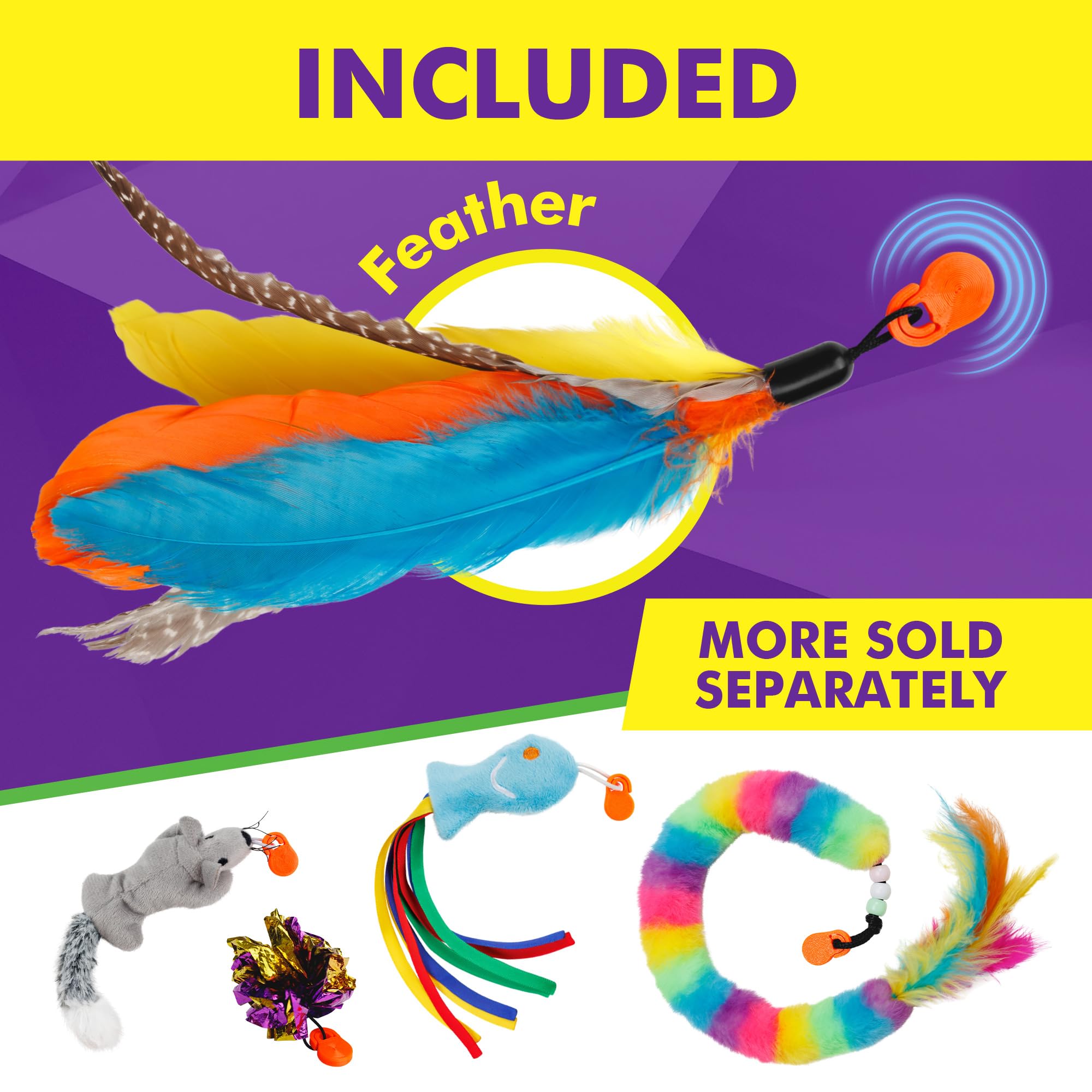 Cat Amazing Snatch chew-proof handle for durable, long-lasting use.
