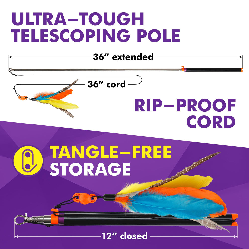 Cat Amazing Snatch cord-wrapping keeps storage tidy and tangle-free.