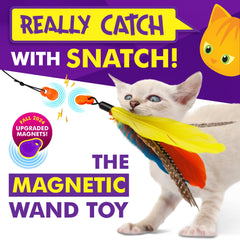 Cat Amazing Snatch feather attachment ready for fast-paced, engaging play.