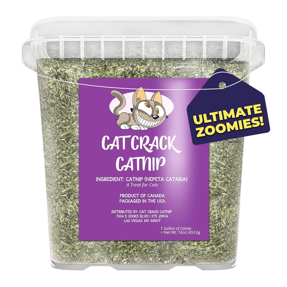 Cat Crack catnip bag sealed, premium natural ingredients for safe play.