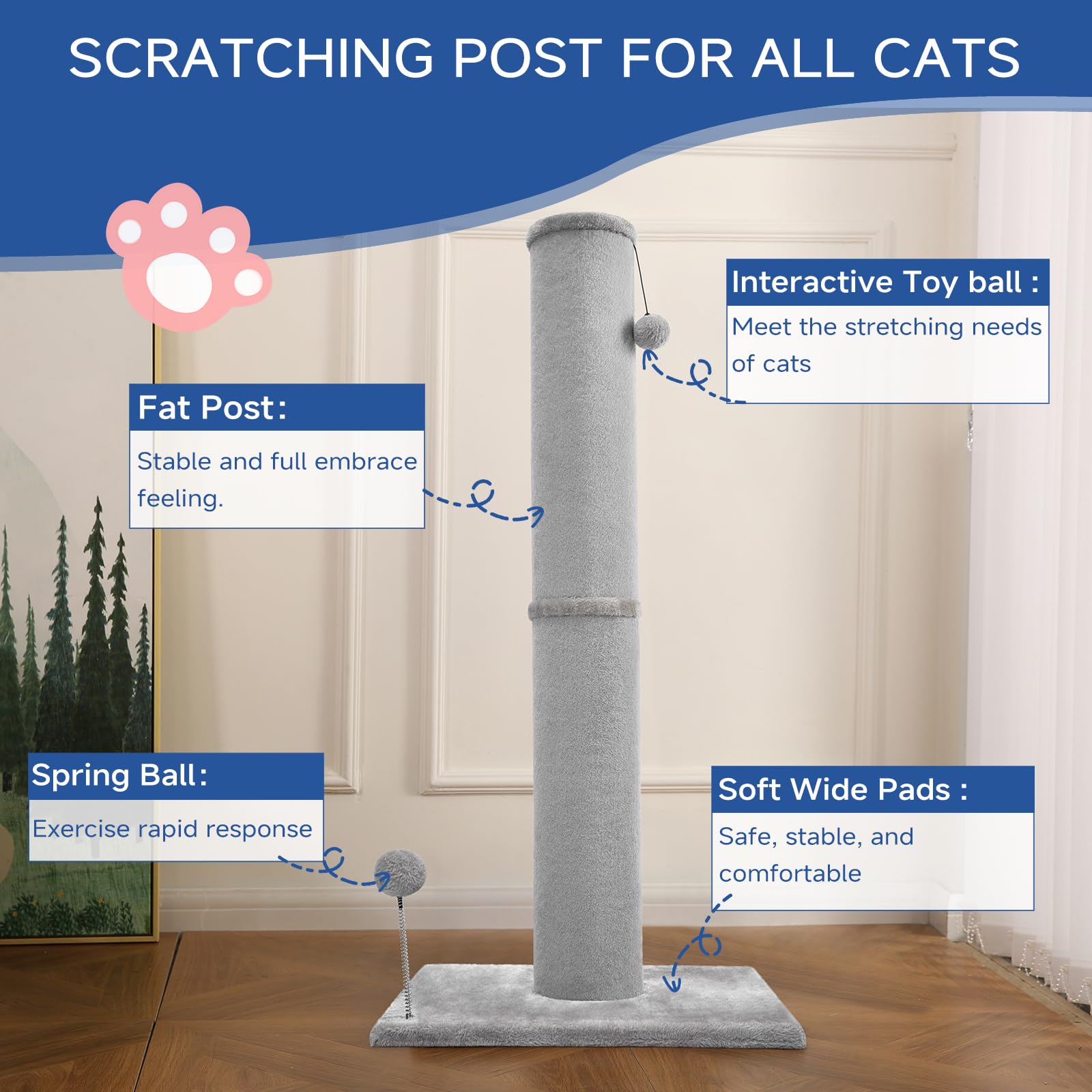 Cat Craft compact, sturdy design fits in any room for easy setup.