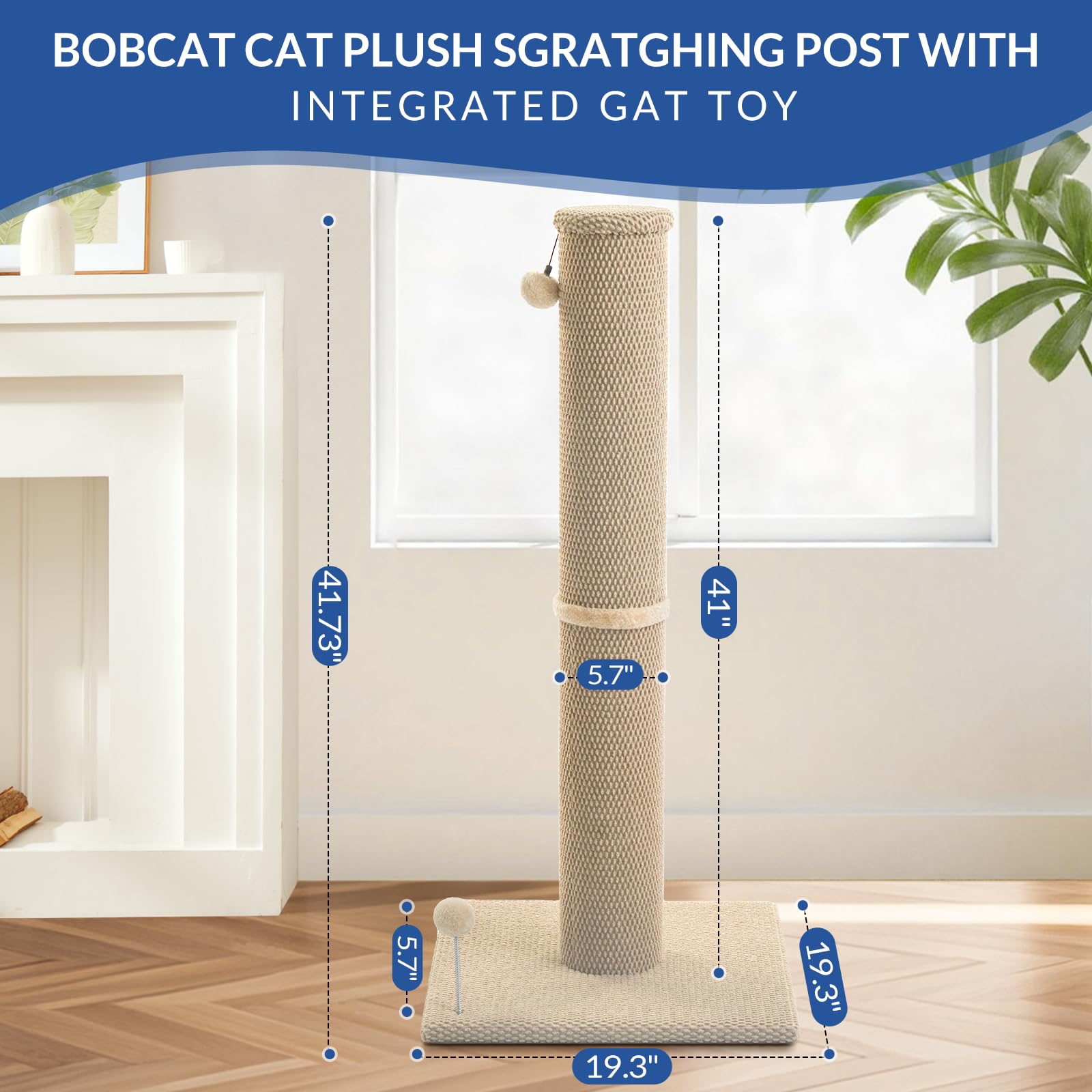 Cat Craft carpet scratcher detail showing plush carpet surface.