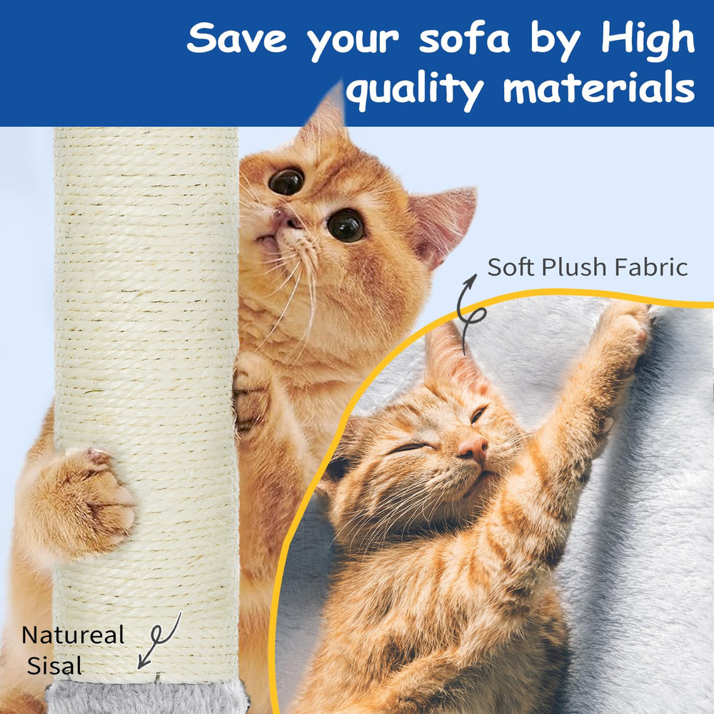 Cat Craft Cat Tree sisal posts protect furniture from scratching.