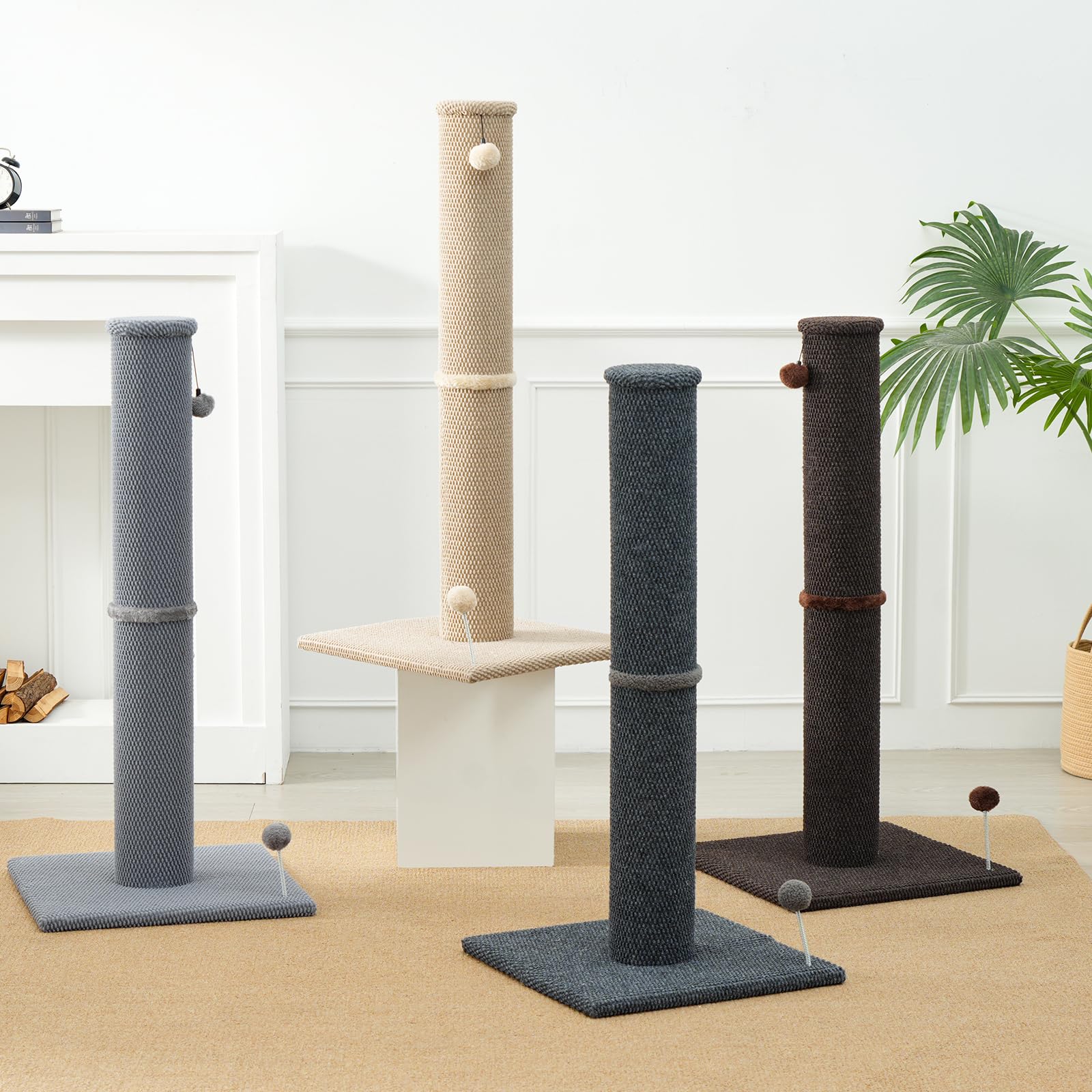 Cat Craft indoor cat scratcher offers space-saving enrichment.