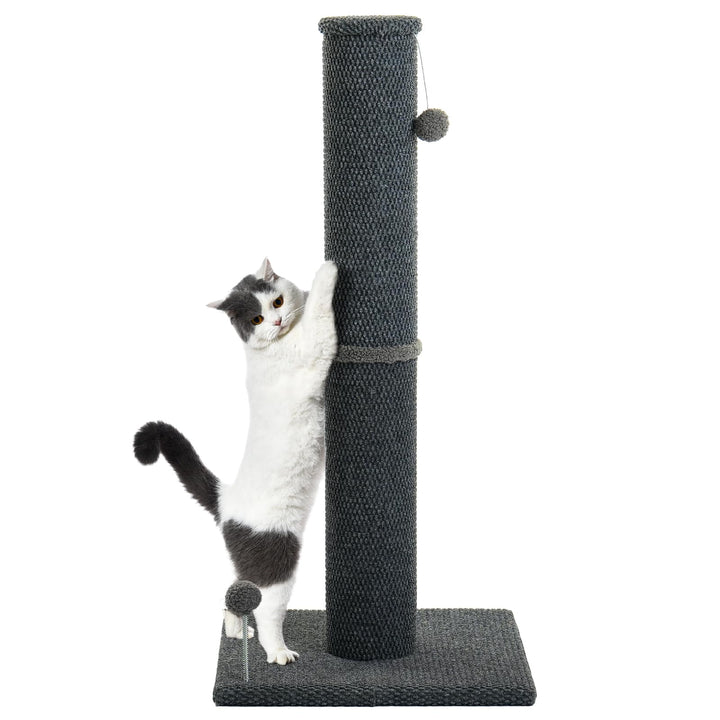 Cat Craft large reticulate carpet scratching post for indoor cats, plush surface encourages scratching.