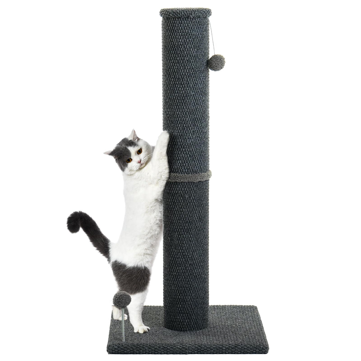 Cat Craft large reticulate carpet scratching post for indoor cats, plush surface encourages scratching.