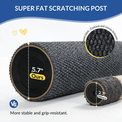 Cat Craft tall cat scratch post provides ample stretch space for active cats.