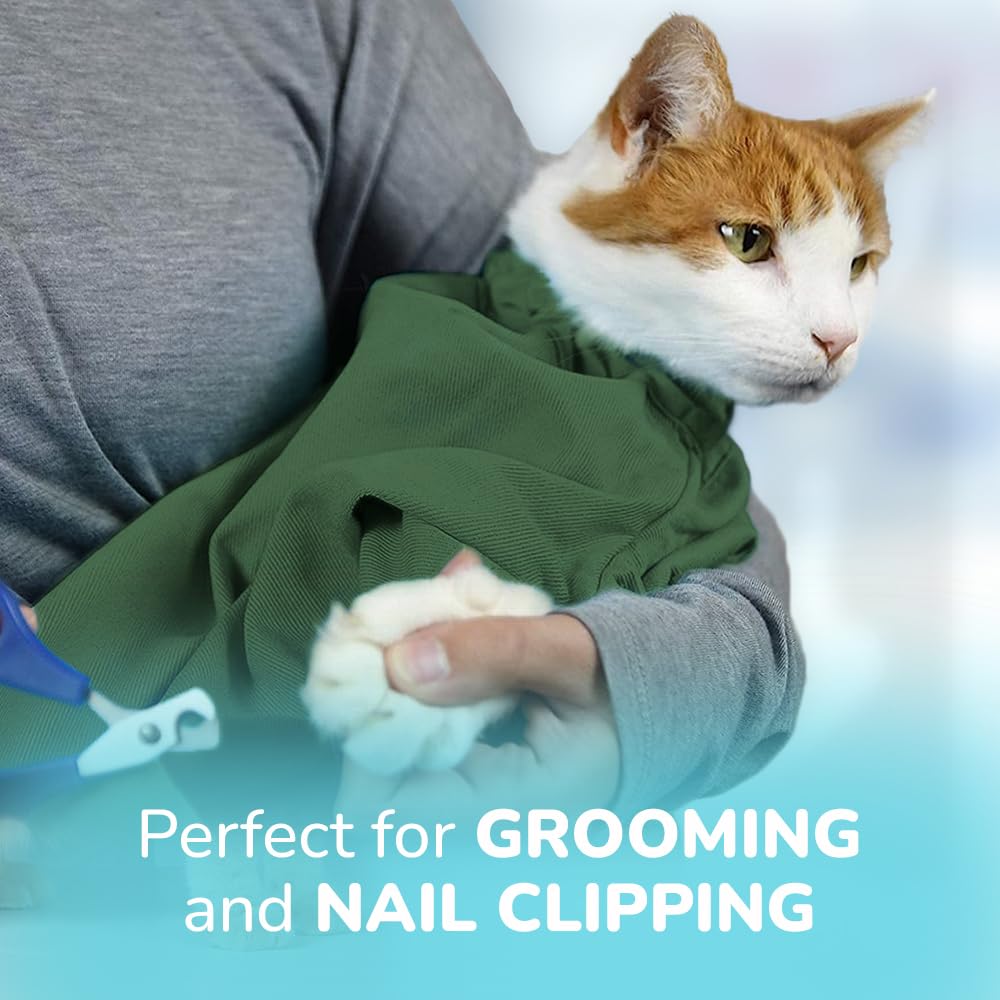 Cat-in-the-Bag Cozy Comfort Carrier with bottom unzip for back feet grooming access