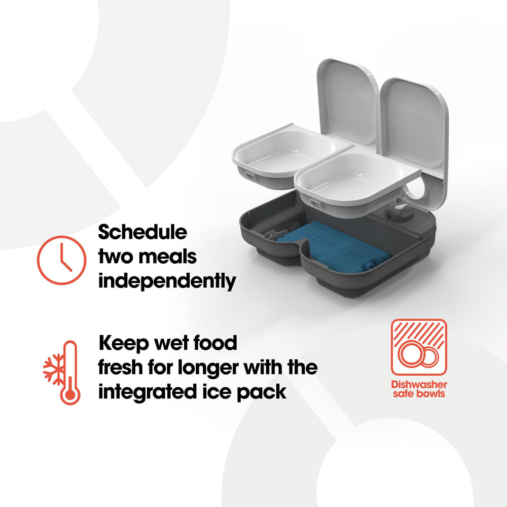 Cat Mate C200 designed for two small pets sharing a feeder.