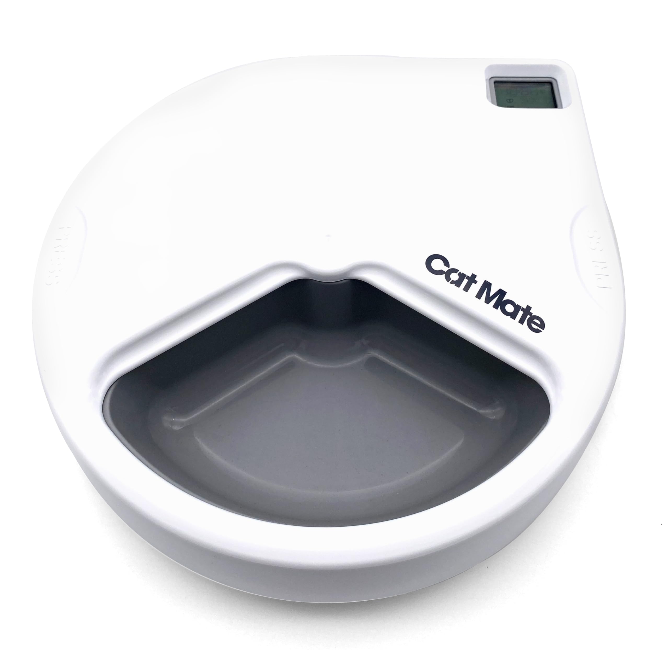 Cat Mate C300 dishwasher-safe bowls and lid for easy cleaning.