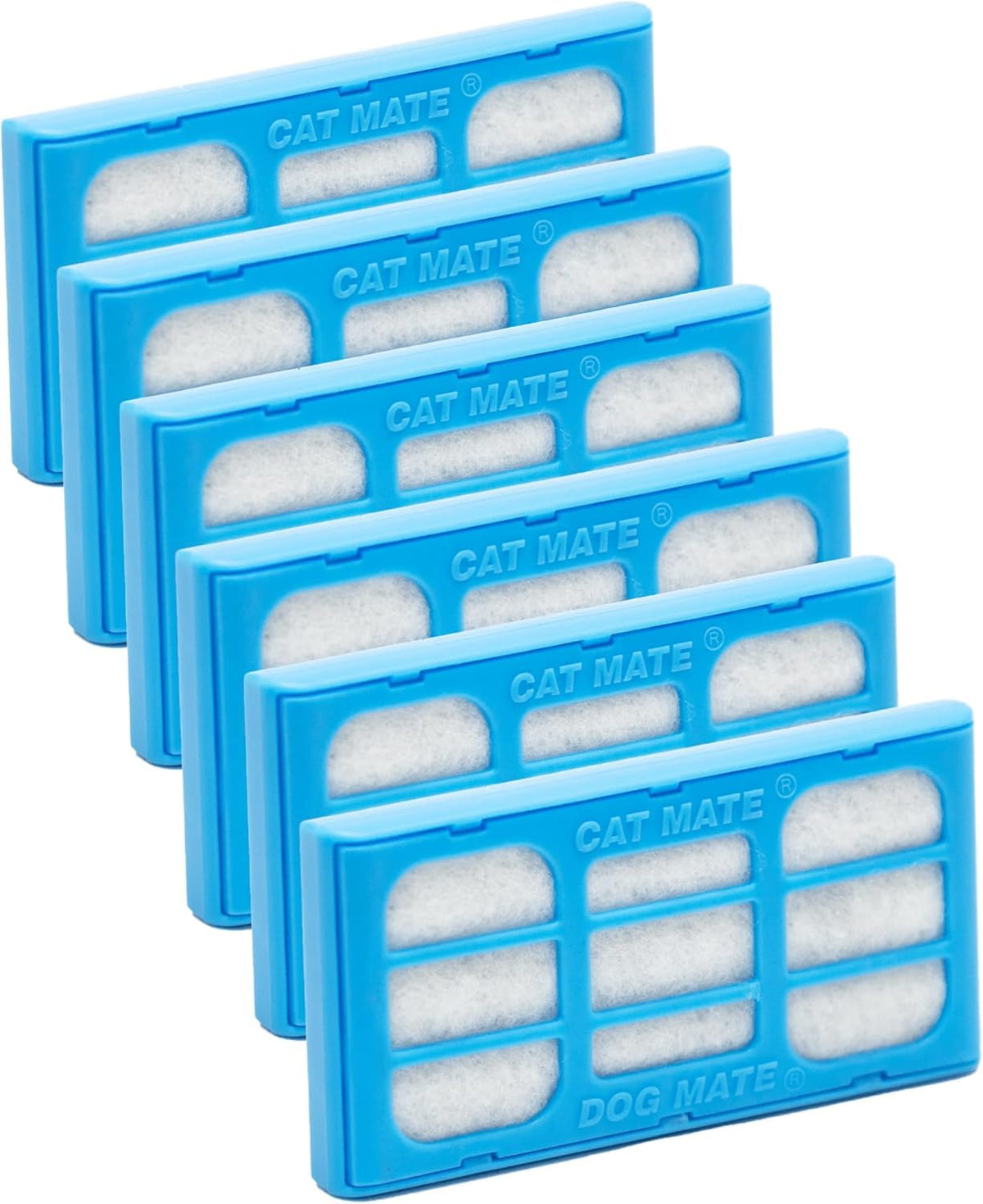 Cat Mate genuine filter cartridges pack 6 shown in a fountain