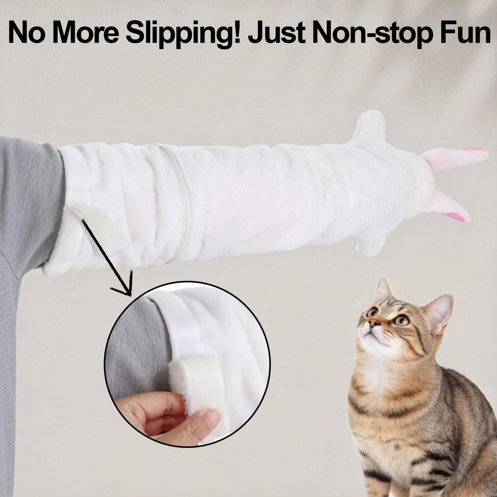 Catails glove toy in parrot style invites lively pounces.