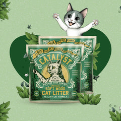 Catalyst soft wood cat litter 10lb pack for easy handling and long-lasting use