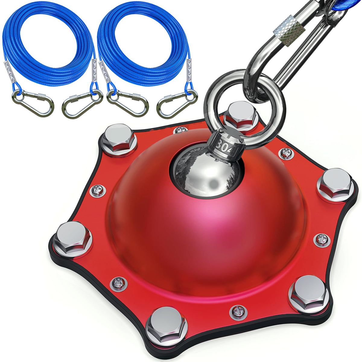 Catapamey dog tie-out stake with 360° swivel reducing tangles during outdoor use