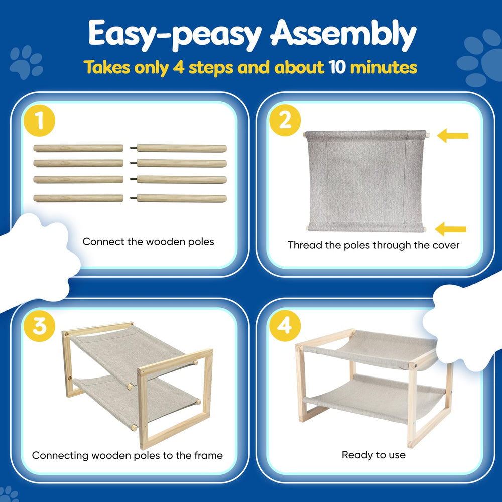 CatAve quick 5-minute assembly for instant cat rest space