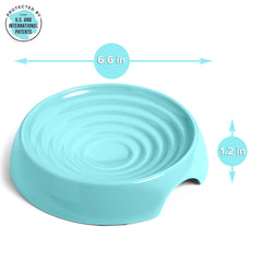 CatGuru bowls on non-slip feet keep meals steady.