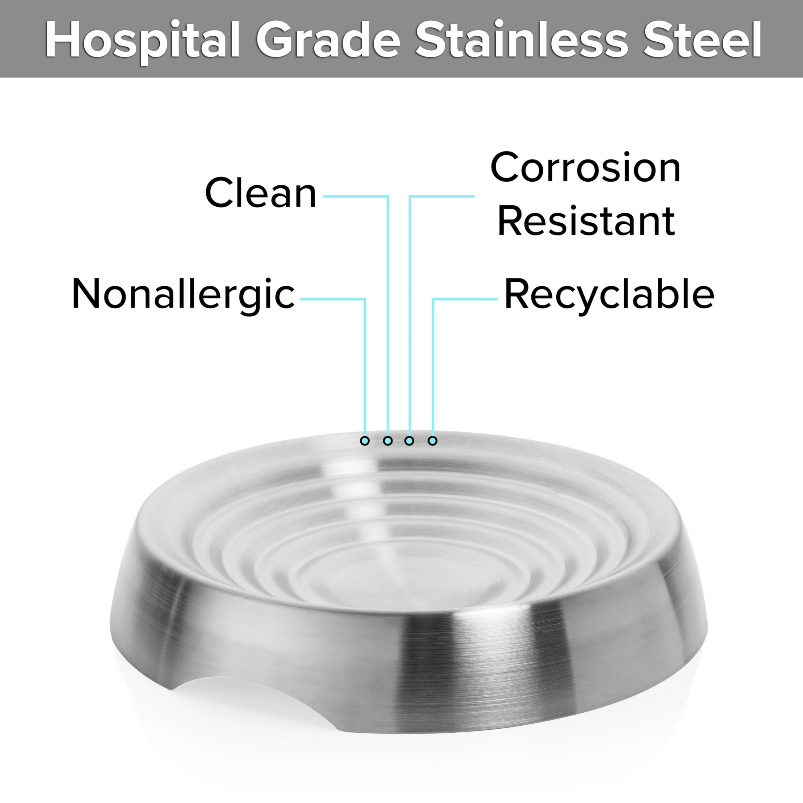 CatGuru non-slip base keeps bowls steady during meals.