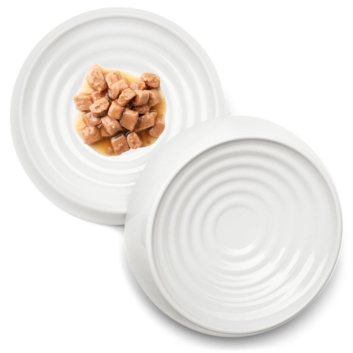 CatGuru whisker-friendly-design bowl supports comfortable meals for indoor cats.