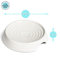 CatGuru wide-rim bowl reduces mess during feeding