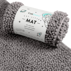 CatGuru medium waterproof non-slip litter mat keeps floors clean.