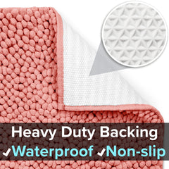 CatGuru Litter Mat XL coral soft microfiber wipes paws.