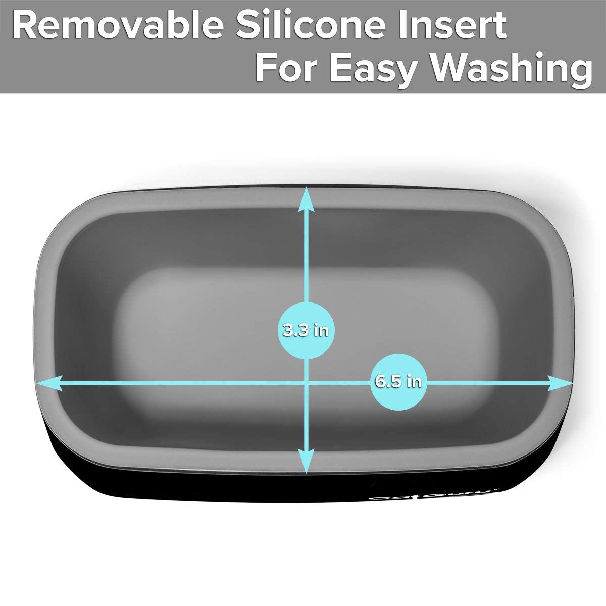 CatGuru silicone insert removable for quick cleaning and maintenance.