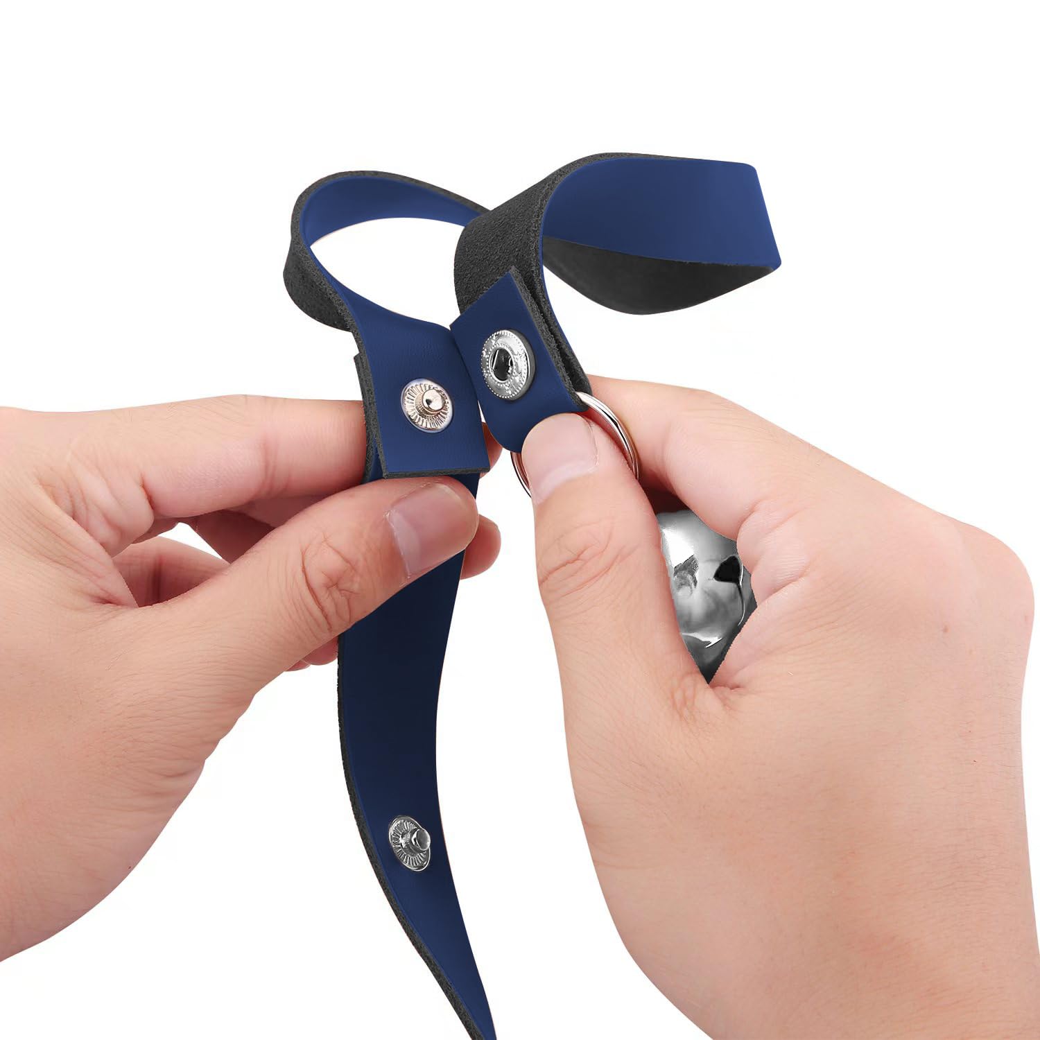 CATHYLIFE leather dog door bell strap assembly highlights adjustable length for any breed