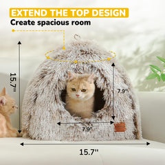 CATISM Cat Bed Anti-Slip Bottom keeps pet secure on floors