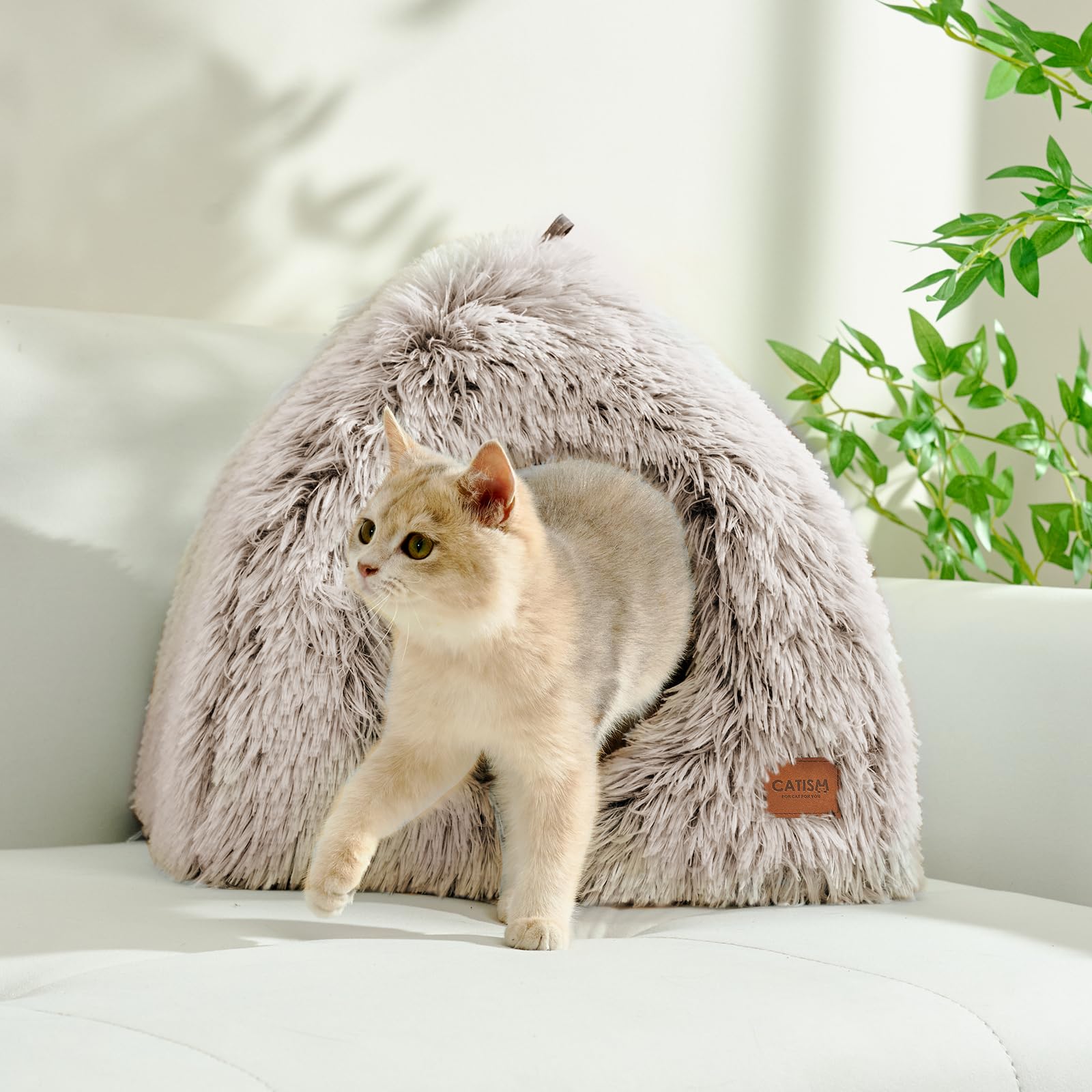 CATISM Cat Bed Pillow Inside adds cushioned support