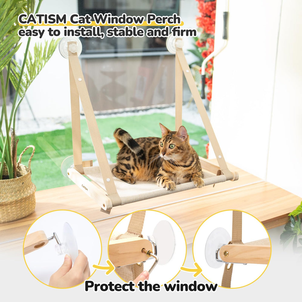 CATISM solid wood frame close-up showing durability.