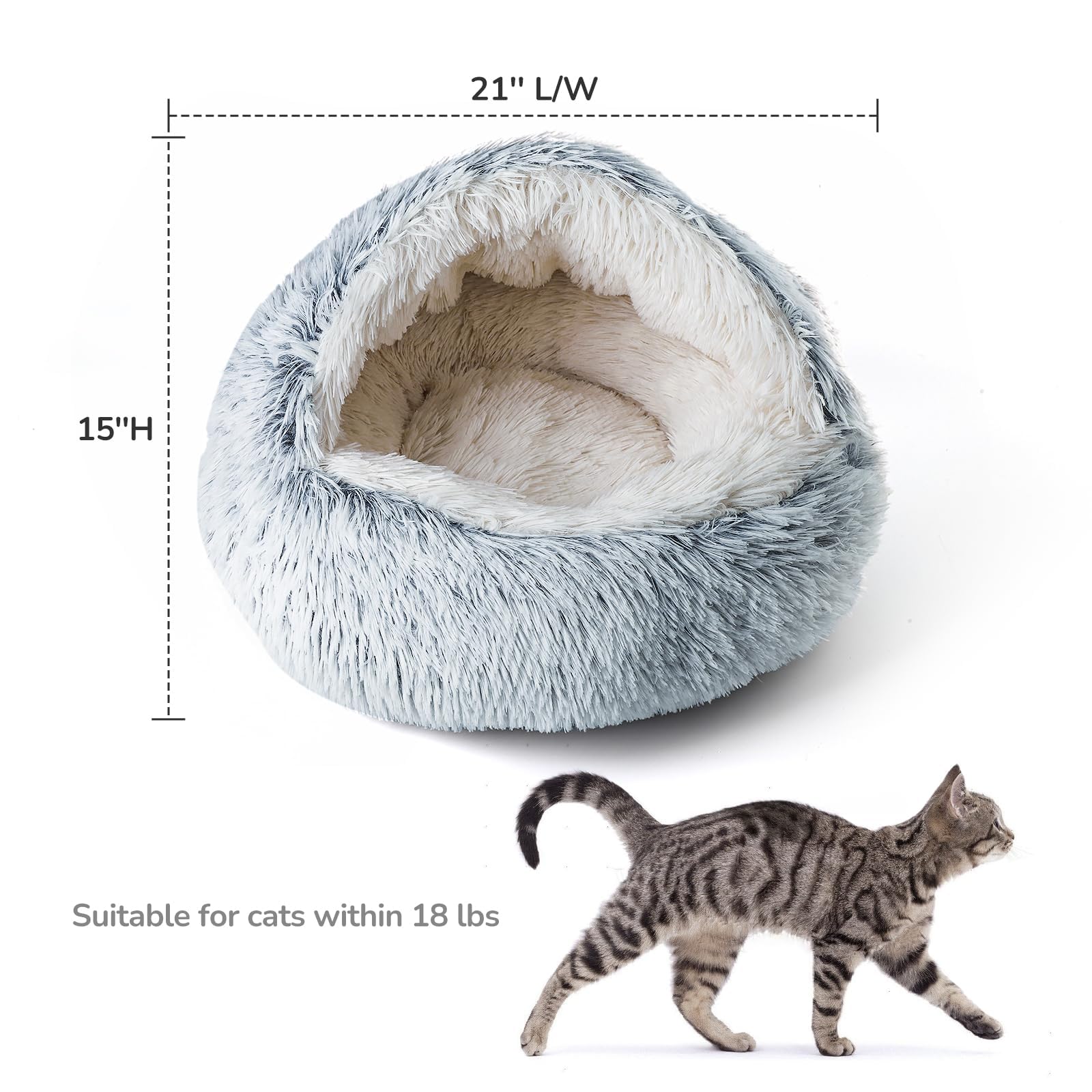 CATISM Cozy Cat Pod non slip bottom stays in place