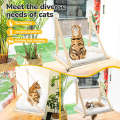 Catism Foldable Cat Bed folds away for compact storage between uses.