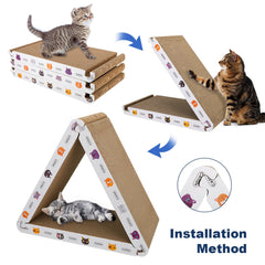 CATISM non-slip patches keep the scratcher stable on various floors.