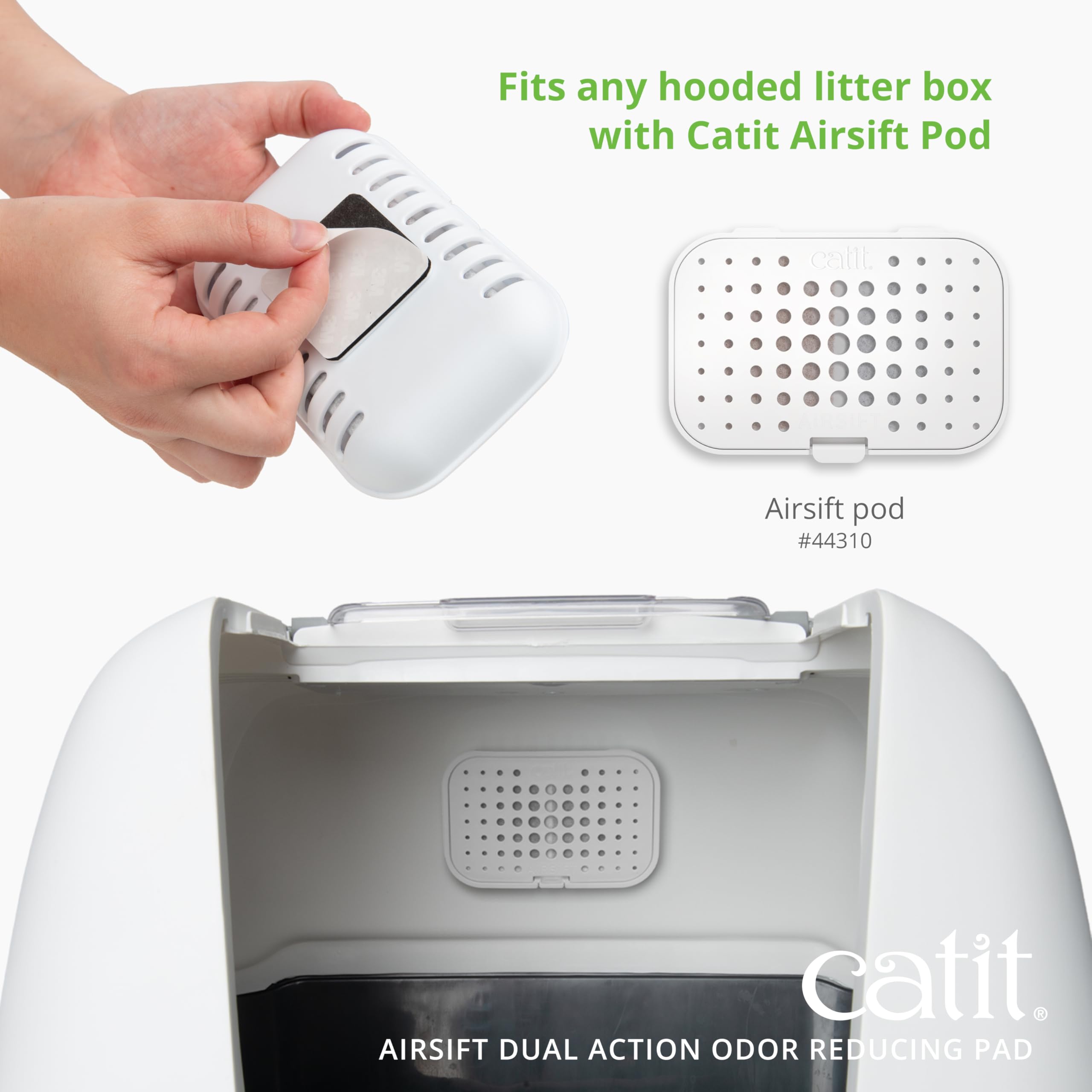 Catit Airsift litter-area setup conveys a fresh room vibe.