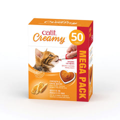 Catit creamy lickable treat hand-fed tube for bonding moments with your cat.