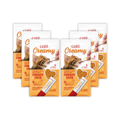 Catit Creamy Chicken-Liver Tube for tasty enrichment and quick rewards.