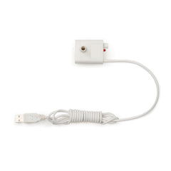 Catit Fountain 2.0 replacement pump closeup shows compact, energy-saving design for quiet operation.