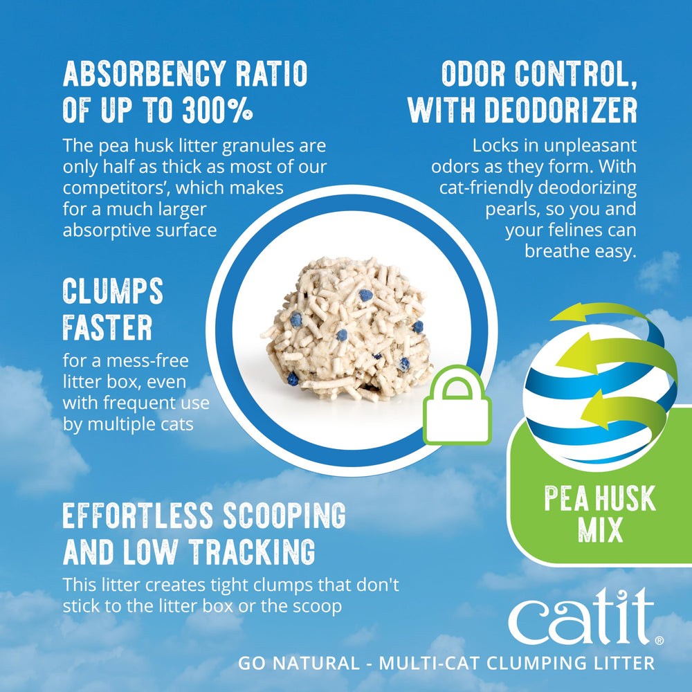 Catit Go Natural litter vanilla scent adds light fragrance
