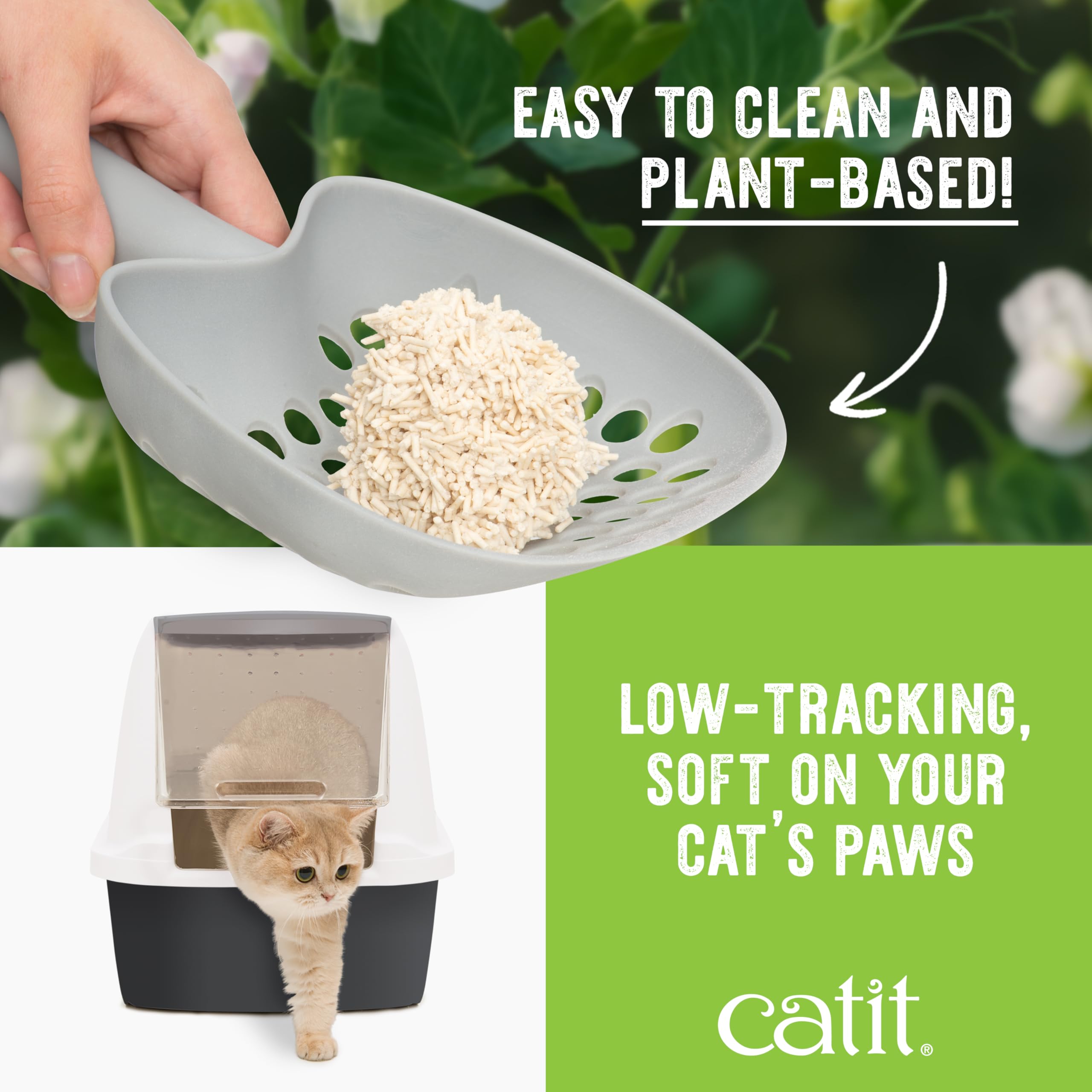 Catit Go Natural pea husk ingredients highlight sustainable composition