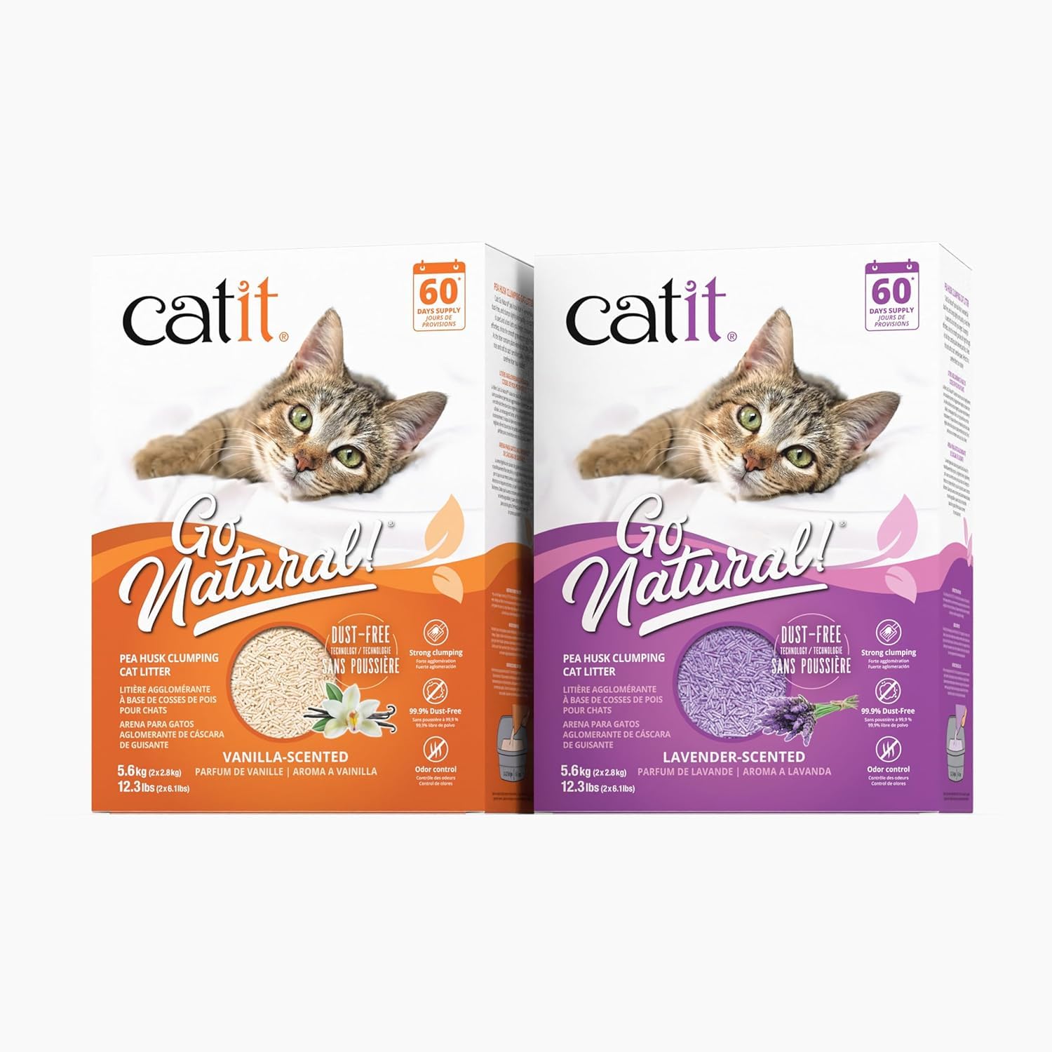 Catit Go Natural litter clumping action enables easy scooping.