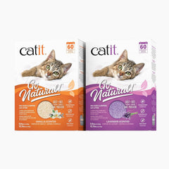 Catit Go Natural litter clumping action enables easy scooping.