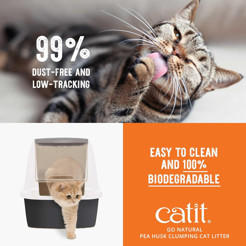 Catit Go Natural litter simplifies cleaning with easy scooping.