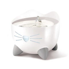 Catit PIXI Fountain calm flow option for easy, encouraging drinking.