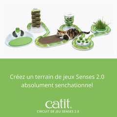 Catit Senses 2.0 Play Circuit curved side-opening piece invites new routes for exploration.