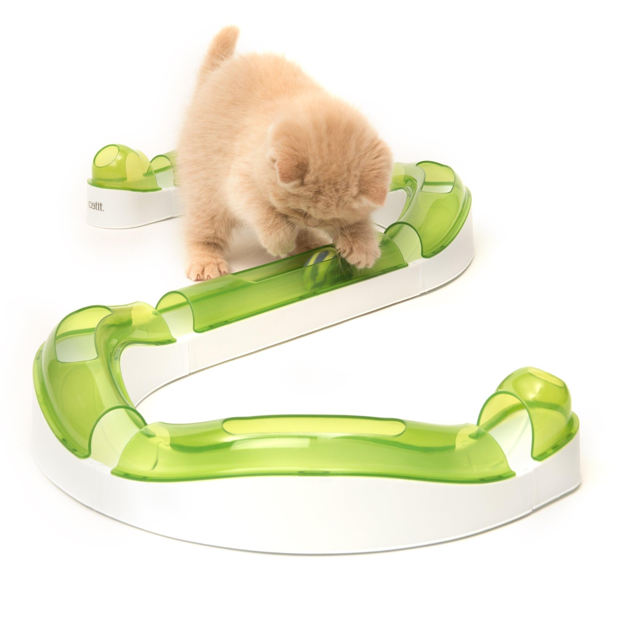 Catit Senses 2.0 Wave Circuit: interactive enrichment for indoor cats, promoting hunting-like play