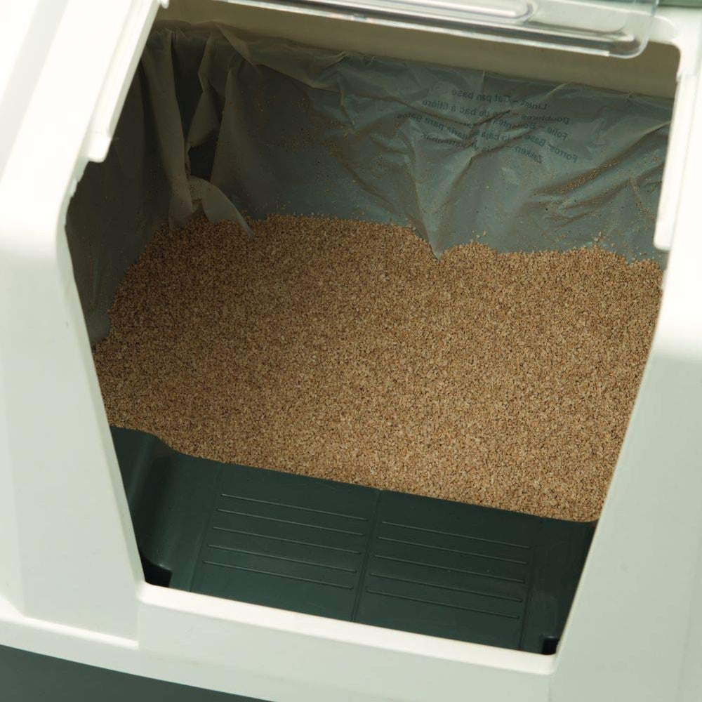 Catit Smartsift sealed enclosure minimizes tracking and dust.
