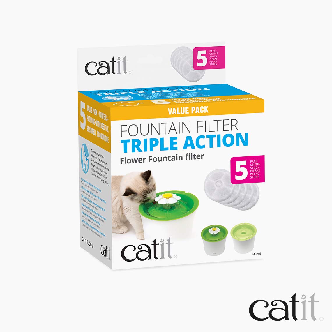 Catit monthly replacement for fresh, clean cat water