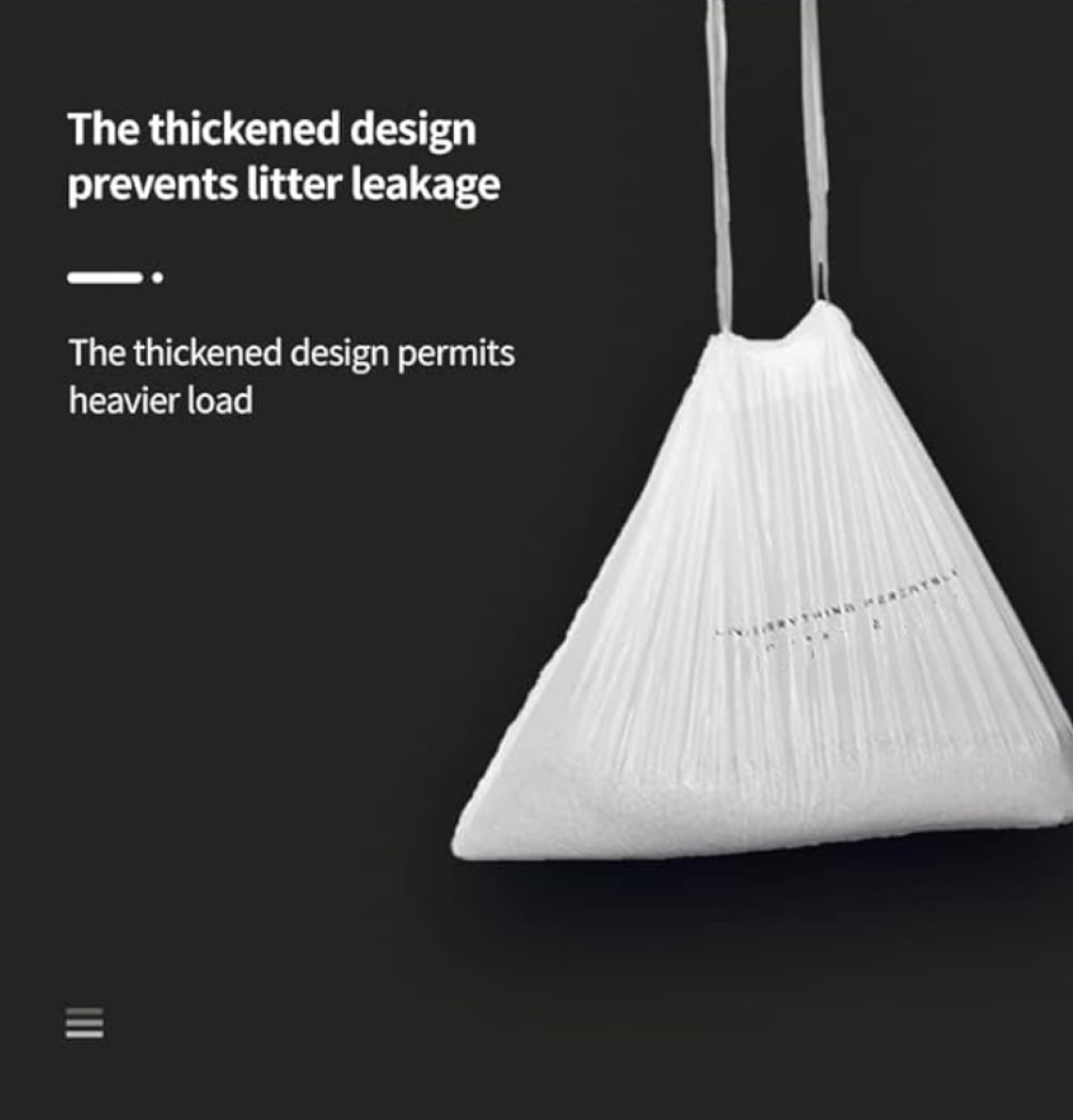 CATLINK bags with drawstrings for easy seal and disposal.